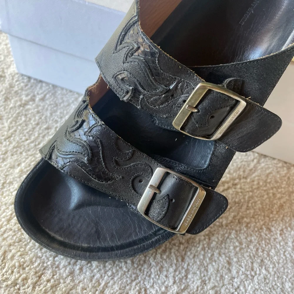 Isabel Marant Black Sandals - Picture 3 of 6